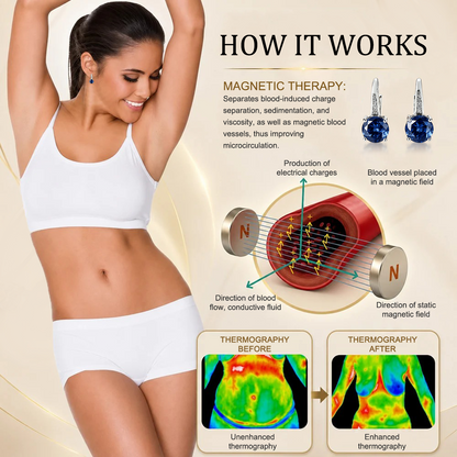 (SPECIAL OFFER – LAST DAY: 80% off 🔥)  Germanium and magnesium earrings – Lymphatic vitality and magnetic therapy