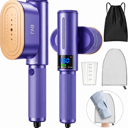 🔥 𝑳𝑨𝑺𝑻 𝑫𝑨𝒀 𝑺𝑨𝑳𝑬-𝟖𝟎% 𝑶𝑭𝑭 🏆 1200W 2-in-1 Handheld Garment Steamer & Iron – Fast Heat-Up, Portable Travel Steamer
