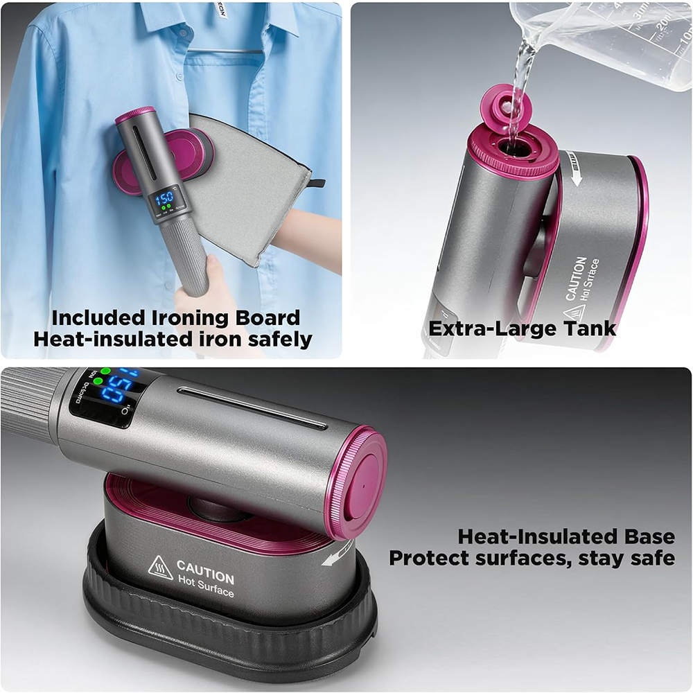 🔥 𝑳𝑨𝑺𝑻 𝑫𝑨𝒀 𝑺𝑨𝑳𝑬-𝟖𝟎% 𝑶𝑭𝑭 🏆 1200W 2-in-1 Handheld Garment Steamer & Iron – Fast Heat-Up, Portable Travel Steamer