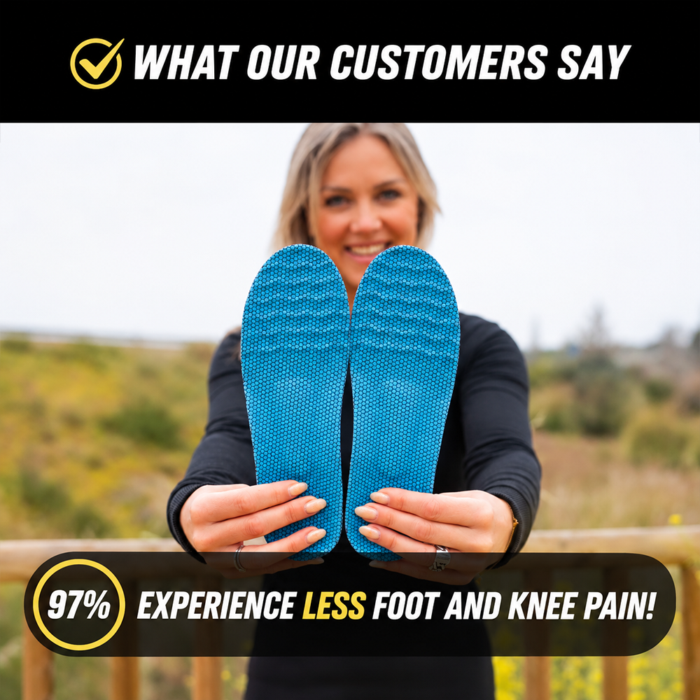 👣 Orthopedic Arch Support Insoles – All-Day Comfort for Tired, Aching Feet