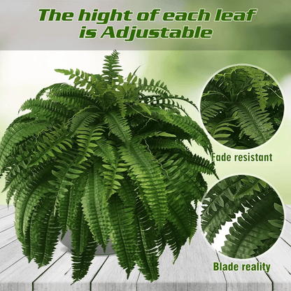 🔥Last Day 75% OFF🔥--🪴UV Resistant Lifelike Artificial Boston Fern