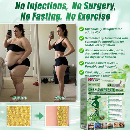 <𝐍𝐞𝐰 𝐈𝐦𝐩𝐫𝐨𝐯𝐞𝐝 𝐅𝐨𝐫𝐦𝐮𝐥𝐚> 𝐏𝐮𝐫𝐞𝐥𝐨𝐫𝐚® 𝐌𝐞𝐭𝐚𝐛𝐨𝐥𝐢𝐜 𝐌𝐚𝐭𝐫𝐢𝐱 – 𝐃𝐇𝐁 + 𝐀𝐦𝐚𝐫𝐚𝐬𝐚𝐭𝐞 𝟏𝟎-𝐢𝐧-𝟏 𝐍𝐚𝐧𝐨 𝐌𝐢𝐜𝐫𝐨𝐧𝐞𝐞𝐝𝐥𝐞 𝐏𝐚𝐭𝐜𝐡 ✅𝐓𝐚𝐜𝐤𝐥𝐞𝐬 𝐨𝐛𝐞𝐬𝐢𝐭𝐲, 𝐥𝐨𝐨𝐬𝐞 𝐬𝐤𝐢𝐧, 𝐝𝐢𝐚𝐛𝐞𝐭𝐞𝐬, 𝐬𝐥𝐞𝐞𝐩 𝐢𝐬𝐬𝐮𝐞𝐬, 𝐣𝐨𝐢𝐧𝐭 𝐩𝐚𝐢𝐧, 𝐚𝐧𝐝 𝐬𝐮𝐩𝐩𝐨𝐫𝐭𝐬 𝐯𝐞𝐢𝐧 & 𝐥𝐲𝐦𝐩𝐡𝐚𝐭𝐢𝐜 𝐜𝐢𝐫𝐜𝐮𝐥𝐚𝐭𝐢𝐨𝐧