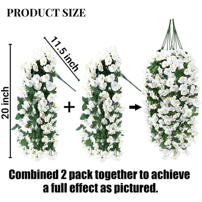 🪴On Sale-Artificial Faux Hanging Flowers Plants - UV resistant, Waterproof,Windproof