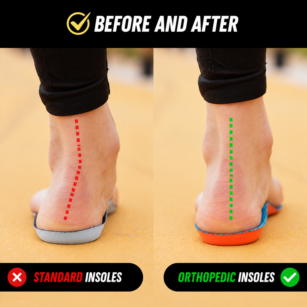 👣 Orthopedic Arch Support Insoles – All-Day Comfort for Tired, Aching Feet