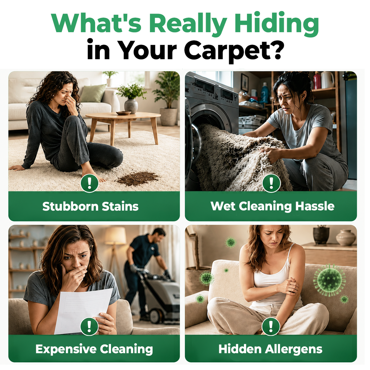 🔥60% OFF TODAY🔥 Waterless Carpet Foam Stain Remover with Towel