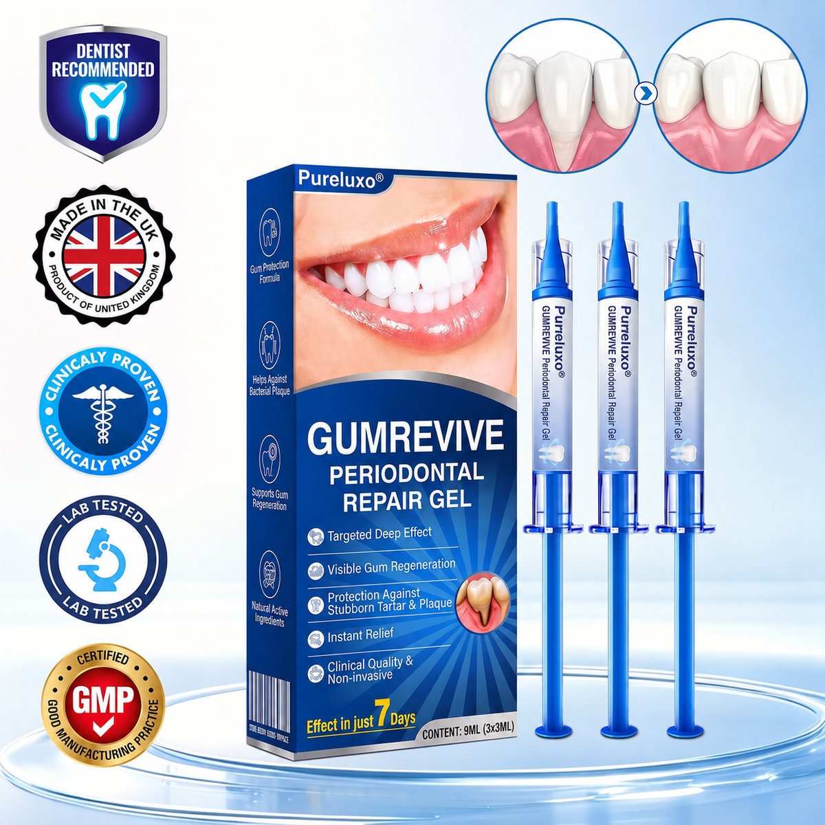 🇬🇧𝐏𝐮𝐫𝐞𝐥𝐨𝐫𝐚® 🦷  periodontal repair gel 🧑‍⚕️