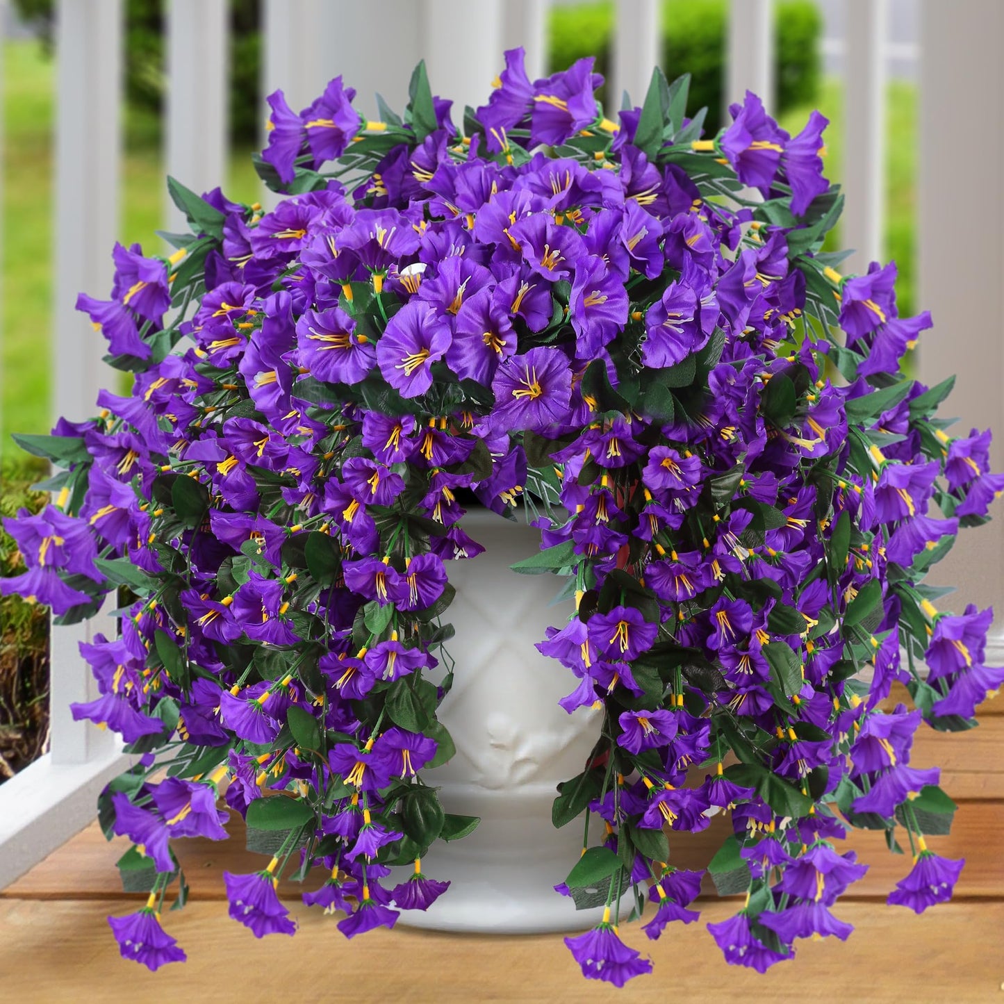 🔥Last Day 75% OFF🔥-On Sale-Artificial Faux Hanging Flowers Plants - UV resistant, Waterproof,Windproof