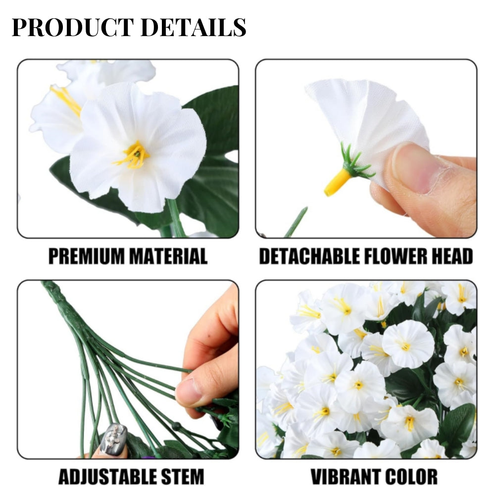 🪴On Sale-Artificial Faux Hanging Flowers Plants - UV resistant, Waterproof,Windproof